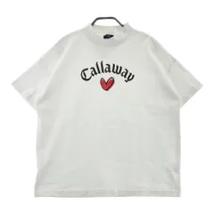 サイズ：L CALLAWAY キャロウェイ 2024年モデル ハイネック 半袖Tシャツ  ホワイト系 [240101592891] ゴルフウェア レディース ストスト
