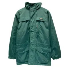L.L.Bean　ナイロンジャンパー　マウンテンパーカー　アウター　ハイネック　フルジップ　フード　無地　ワンポイント　ブランドロゴ　アウトドア　古着