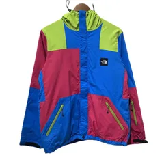 THE NORTH FACE　ナイロンジャンパー　マウンテンパーカー　レイジジャケット　アウター　フード　フルジップ　クレイジーパターン　ワンポイント　ブランドロゴ　スクエアロゴ　アウトドア　古着