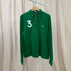 ポロラルフローレン ピケ 長袖 カラーTシャツ M