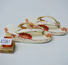 七五三 草履 単品 三歳 三才 3歳 3才 女児 女の子 18cm クリーム色 和装 小物 NO42961