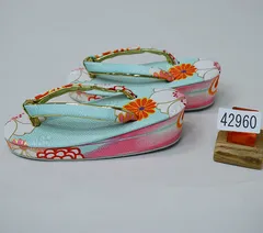 七五三 草履 単品 三歳 三才 3歳 3才 女児 女の子 18cm 若草色 和装 小物 NO42960