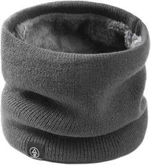 Ken R ネックウォーマー レディース メンズ 防寒 無地 暖かい 通勤 通学 裏起毛 ボア 冬 ゴルフ 野球 サッカー (グレー)