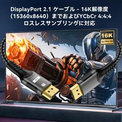 1 FDBRO 16K DisplayPort ケーブル 2.1規格 80Gbp