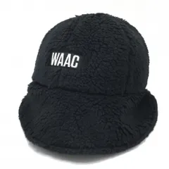 【新品】ワック ボアハット 黒×白 ロゴ刺しゅう 1098   ゴルフウェア WAAC