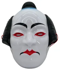 s686【新品未使用】Garneck 歌舞伎 サムライ マスク 仮面 コスプレ Kabuki Mask 日本 侍 フェイスマスク プラスチック 新品