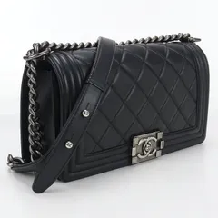 CHANEL シャネル チェーンショルダーバッグ ボーイシャネル A67086 斜め掛け ショルダーバッグ ラムスキン 19110471【中古】 レディース