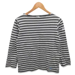 オーチバル ORCIVAL オーシバル ロンT Tシャツ カットソー 長袖 ボーダー 1 グレー 白 ホワイト FR-22 ■YHS10