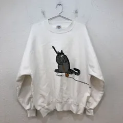 ★ビンテージ・クリバンキャットプリント入り★ クレイジーシャツ Crazy Shirts スウェット 【L】