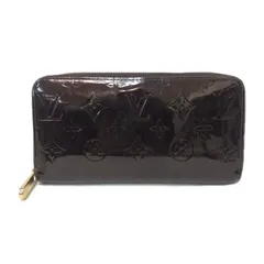 LOUIS VUITTON ルイ・ヴィトン ジッピーウォレット M90416 ラウンドファスナー 長財布 ヴェルニ パテントレザー アマラント【中古】レディース