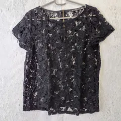 ZARA ザラ レディース レーストップス ブラック カットソー Mサイズ 後ろチャック □〇