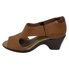 fitfit(フィットフィット) パンプス 23 レディース - ライトブラウン オープントゥ レザー