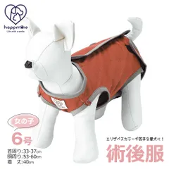 【新品】 ペット用 術後服 犬 女の子用 6号 ブラウン メス 雌 服 抗菌 消臭 手術後 ウェア いぬ わんちゃん 肌にやさしい 着せやすい 傷なめ 防止 傷口 保護 女の子 大阪公立大学 獣医学部 共同開発 PETCF4のサムネイル