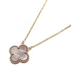 Van Cleef & Arpels ヴァンクリーフ＆アーペル ヴィンテージアルハンブラ グレーマザーオブパール ネックレス ネックレス