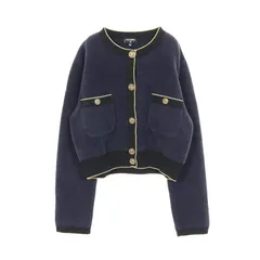 シャネル CHANEL カーディガン ココマークボタン コットン ジャケット レディース Used A