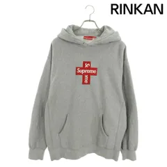 シュプリーム  Cross Box Logo Hooded Sweatshirt クロスボックスロゴフーデッドスウェットシャツパーカー メンズ XL ※12/28～1/6 発送・問