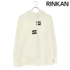 シュプリーム ×コムデギャルソンシャツ COMME des GARCONS SHIRT  18AW  Split Box Logo Hooded Sweatshirt スプリットボックスロゴプルオ