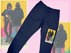 ドライスウェットパンツ ストリート系 アートプリント スタイリッシュ　IOD0350003L