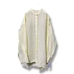 未使用 タグ付き IENA イエナ SO ラミーバッグ ギャザーシャツ 日本製 定価17600円 透け感 薄手 長袖 羽織り レディース サイズ38 イエロー ゴーゴー古着丸井北千住店 1 No.久K1124