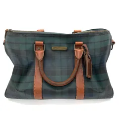 ◆POLO RALPH LAUREN◆ポロラルフローレン ブラックウォッチ ハンドバッグ ミニボストン チェック グリーン