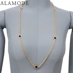 BVLGARI(ブルガリ) ブルガリブルガリ ロングネックレス オニキス イエローゴールド K18YG ネックレス アクセサリー ジュエリー 6P ゴールド金 ブラック黒 レディース 41100076551【中古】【アラモード】