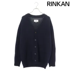 【美品 アーカイブ 値下】メゾンマルタンマルジェラ カーディガン 黒 M Maison Margiela(メゾン マルジェラ)｜【MEN】Vネック ウールリネン