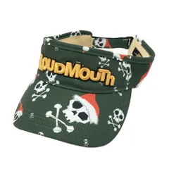 LOUD MOUTH ラウドマウス  サンバイザー ジングルボーンズ 総柄 カーキ系  [240101592020] ゴルフウェア ストスト
