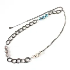 MFK25042 美品 LANVIN ランバン ロング ネックレス  アクセサリー ペンダント フェイクパールのサムネイル