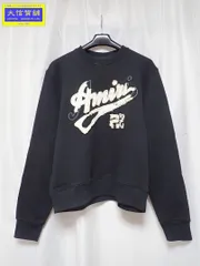 AMIRI 22 アミリ クルーネック コットン スウェットシャツ ブラック メンズ IT48 中古B 【送料無料】 A-9056【質屋出品】