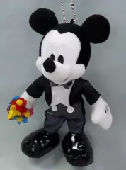 【中古】ぬいぐるみ ミッキーマウス(モノトーン) ぬいぐるみバッジ 「ワンマンズ・ドリームII-ザ・マジック・リブズ・オン-」 東京ディズニーランド限定
