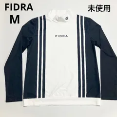 G346 未使用 FIDRA フィドラ シャツ カットソー ブラック モックネック レディース M  秋 冬 ゴルフ ゴルフウェア ストレッチ C1770