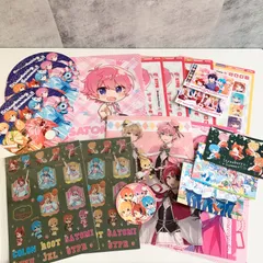 すとぷり さとみ グッズセット クリアファイル ステッカー 紙類 まとめ売り  STPR すとろべりーぷりんす