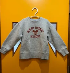 【H2-48】◇ TOKYO DISNEY RESORT / 東京ディズニーリゾート　120サイズ　スウェットシャツ　トレーナー　グレー