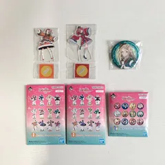 学園アイドルマスター アクスタ 缶バッジセット 一番くじ コレクション キラ缶バッジ F賞 描きおろし アクリルスタンド H賞 Part3 花海咲季 倉本千奈 篠澤広
