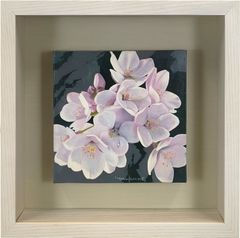 山本清子、【宵（よい）】、希少な額装用画集より、美品、新品額装付