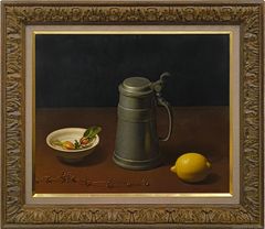 ベルナール・カトラン「レモンバスケットのある小さな静物