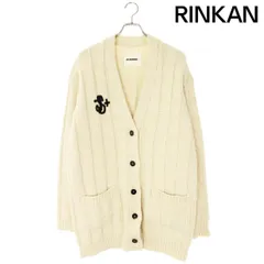 ジルサンダープラス サイズ:32  JPPT759532 ロゴ刺繍Aラインオーバーサイズカーディガン 中古 BS99 ジルサンダープラス JPPT759532 ロゴ刺繍Aラインオーバーサイズ