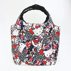サンリオ ハローキティ 中綿キルティングトートバッグ(大) イギリス総柄 Sanrio