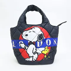 スヌーピー ロンドン 中綿ミニトートバッグ  SNOOPY