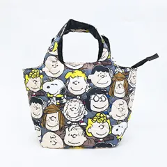 スヌーピー キャラクター総柄 中綿ミニトートバッグ  SNOOPY