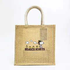 スヌーピー ビーグルスカウト ジュートバッグ(M) トートバッグ SNOOPY