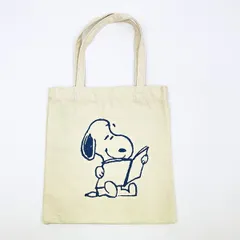 スヌーピー 刺繍ミニトートバッグ アイボリー ランチ SNOOPY