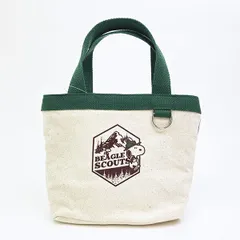 スヌーピー ビーグルスカウト ランチトートバッグ グリーン SNOOPY