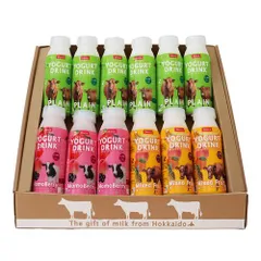 飲むヨーグルト 12本セット Bocca 牧家 北海道生乳100％ プレーン ももベリー ミックスフルーツ ギフト 冷蔵
