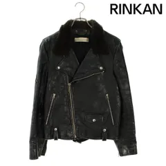 美品 ゴールデングース シングルライダース 羊革 黒 ボアライナー付 イタリア製 美品 ゴールデングース シングルライダース 羊革 黒 ボアライナー付