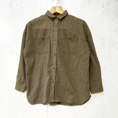 Heart Market ハートマーケット シャツ チドリ チェック柄 厚手 大きめ 羽織り ブラウン Fサイズ 〇◇