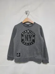 MLB NEW YORK 起毛 スウェット Tシャツ グレー キッズ 120 1224