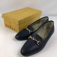 美品・箱付 リーガル パンプス ホースビット金具 レザー 黒