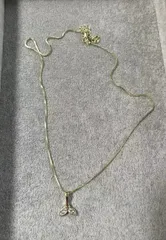 ホエールテール ネックレス 小ぶり ゴールド レディース ハワイアンジュエリー 韓国ファッション プチプラ 特価