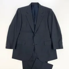 62l24 BURBERRY バーバリー スーツセットアップ テーラードジャケット スラックス チェック BB5サイズ ネイビー ウール100％ メンズo07t